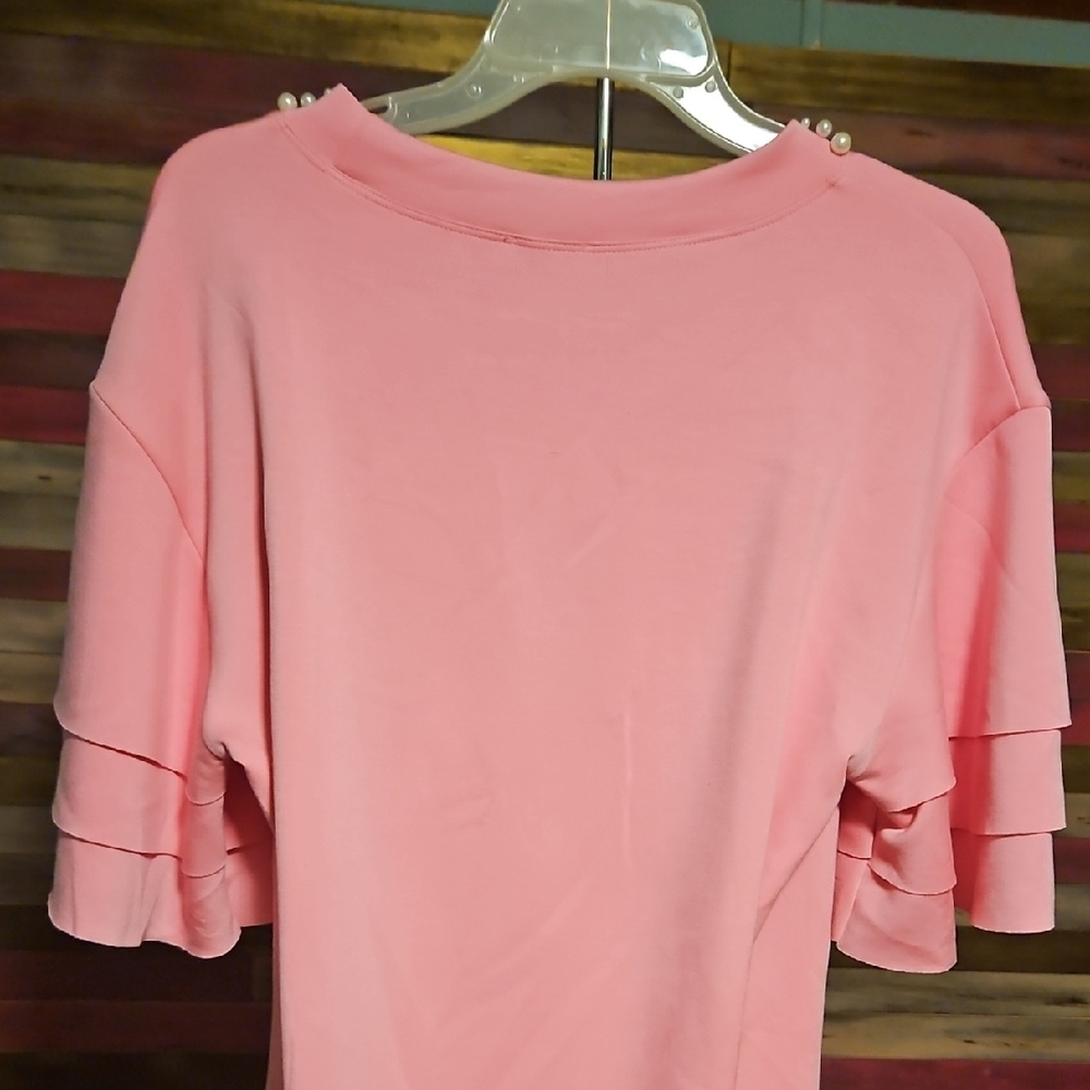 NWT Pink Ruffled Mini Dress - Picture 6 of 6